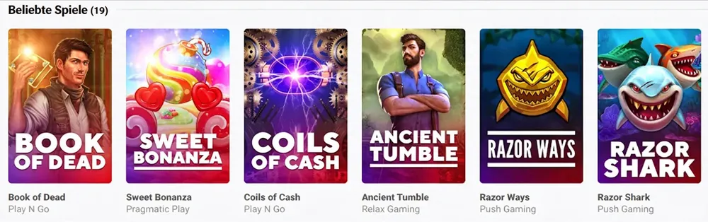 Guts Casino Spiele